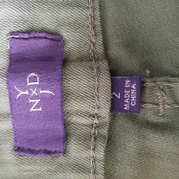 NYDJ Jeans Ankle Olive Green Mid Rise - Picture 6 of 9
